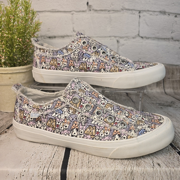 BOBS from Skechers Shoes - BOBS BY SKECHERS B FREE MUTT MELODY SLIP ON SNEAKERS WOMENS SIZE 9 LIKE NEW